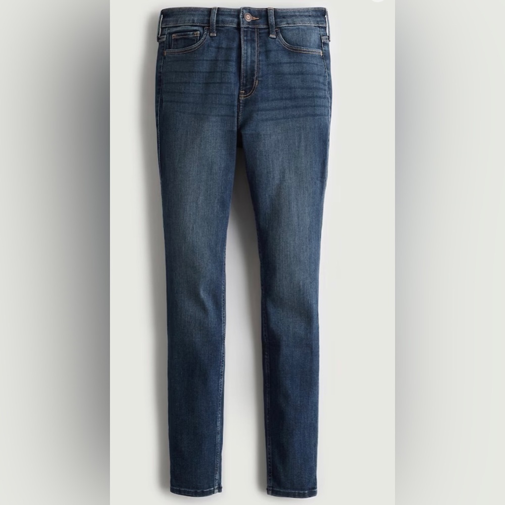 HIGH-RISE DARK WASH SUPER SKINNY JEANS